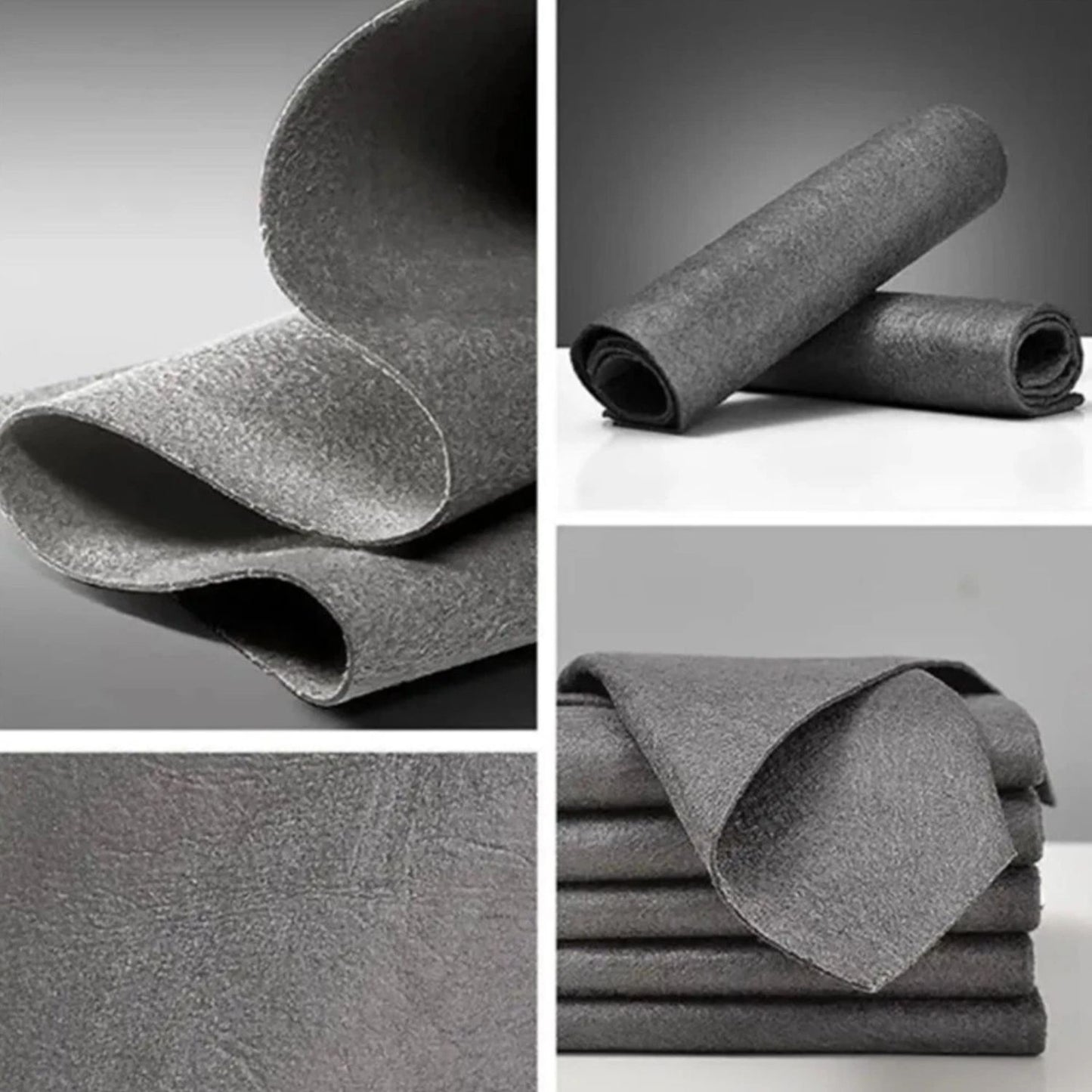 Home Collection Pack of 5 Thick Microfiber Cleaning Cloths
