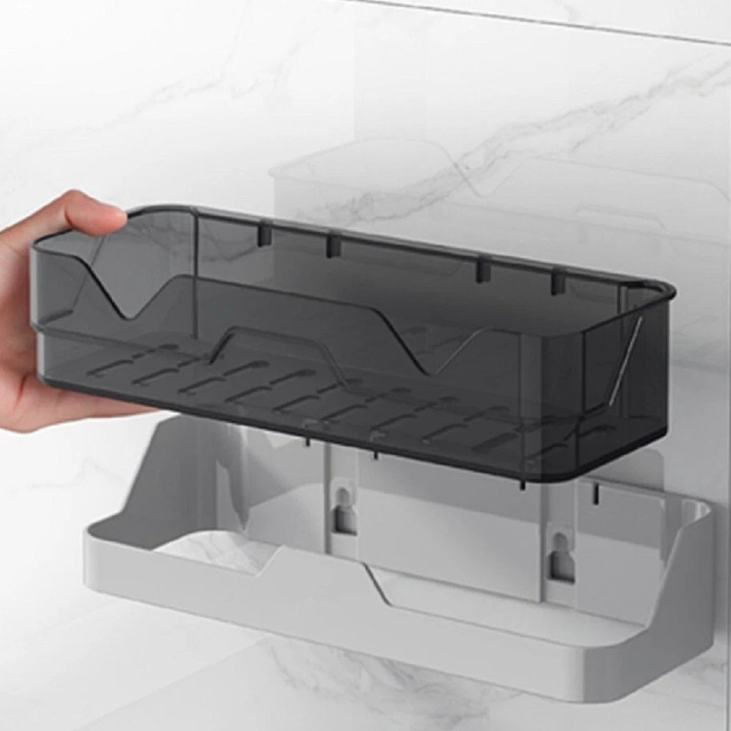 Home Collection Corner Shower Caddy Adhesive Wall Mounted