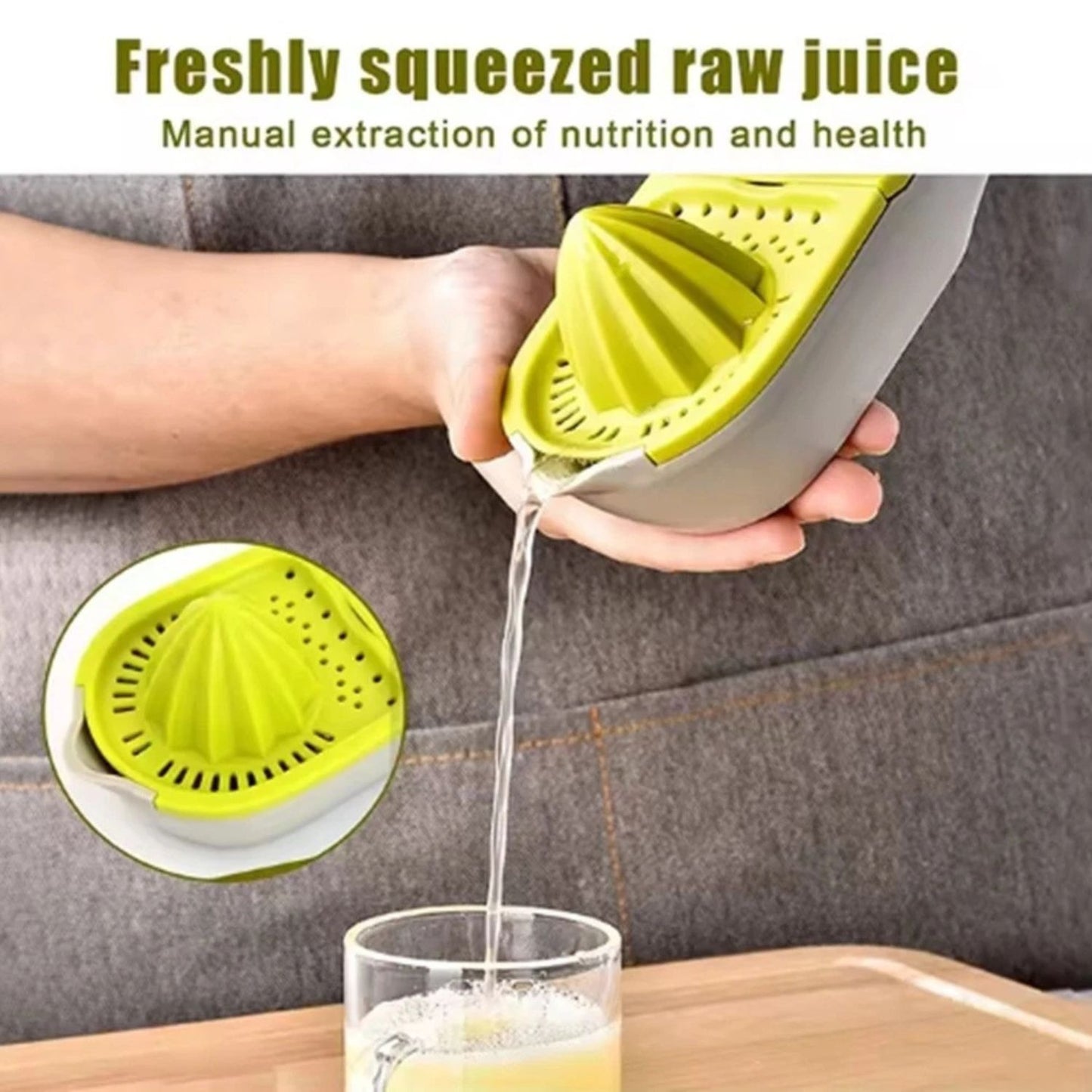 Home Collection 3in1 Citrus Juicer Zester Manual Lemon Orange Squeezer