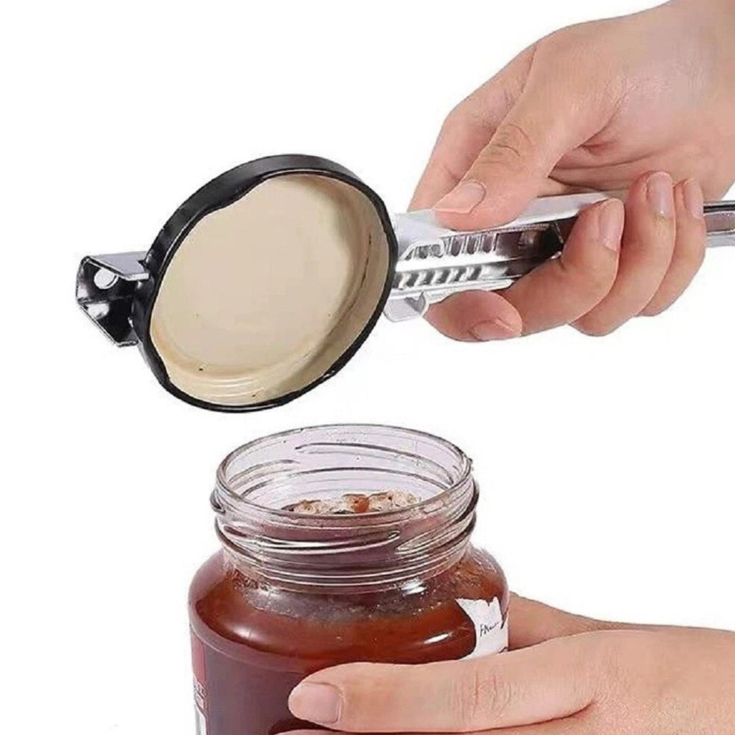 Home Collection Adjustable Jar Opener Stainless Steel Lid Remover Easy Grip