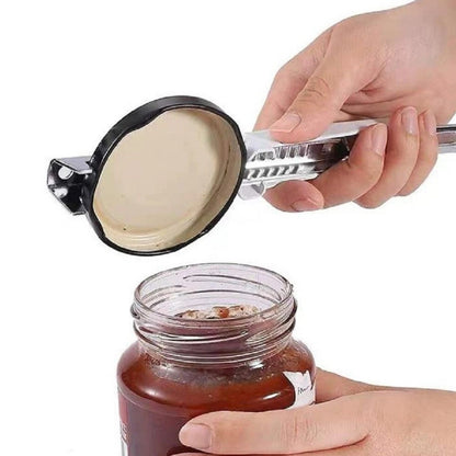 Home Collection Adjustable Jar Opener Stainless Steel Lid Remover Easy Grip