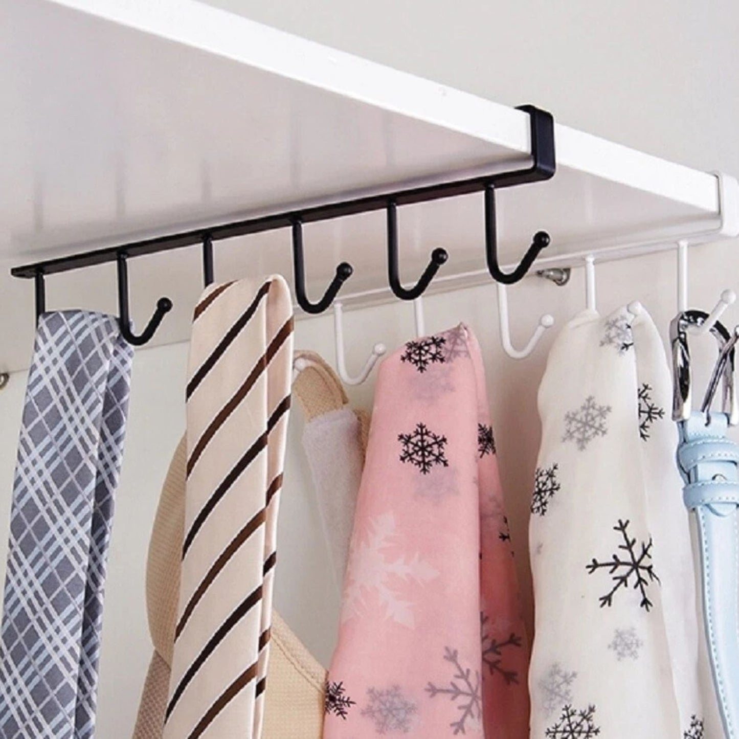Home Collection Pack of 2 Under Shelf Mug Holder Rack