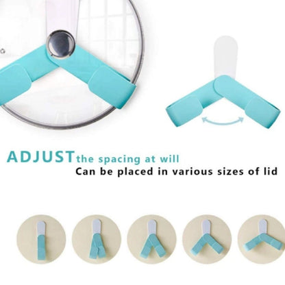 Home Collection Wall Mounted Pot Lid Holder Adjustable Pan Lid Rack