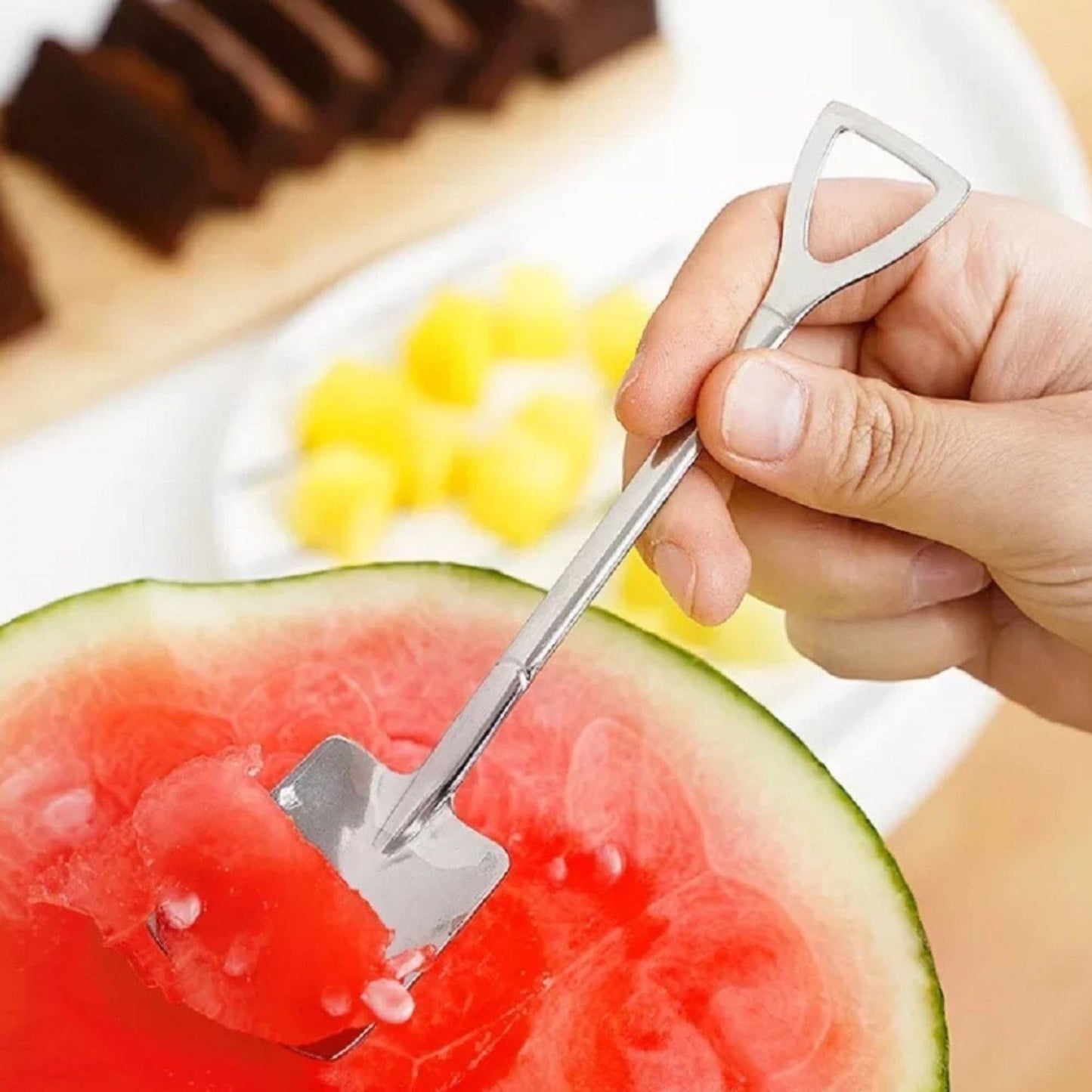 Home Collection Pack of 6 Stainless Steel Shovel Teaspoons Set