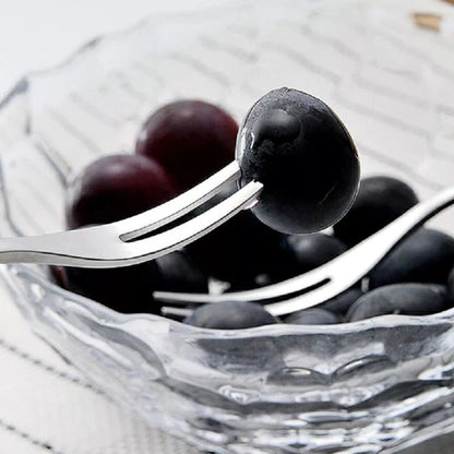 Home Collection Pack of 12 Stainless Steel Mini Dessert Forks Set