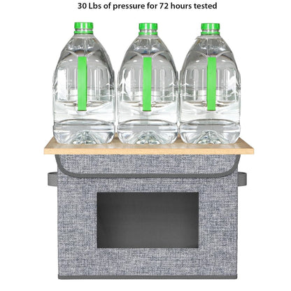 Home Collection Pack of 4 Large Foldable Storage Boxes with Lids