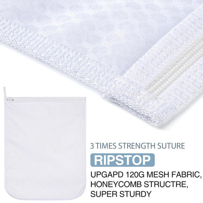 Home Collection Pack of 3 Honeycomb Mesh Laundry Bags for Delicates Large