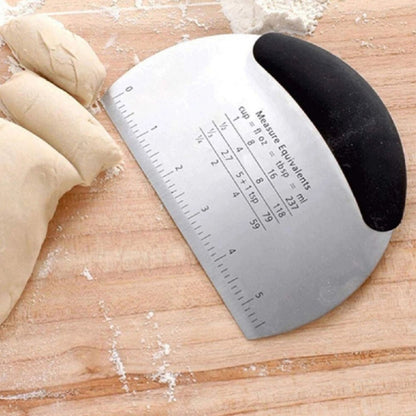 Home Collection Stainless Steel Dough Scraper Cutter with Handle