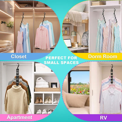 Home Collection Upgraded Closet Organizer Space Saving Clothes Hangers