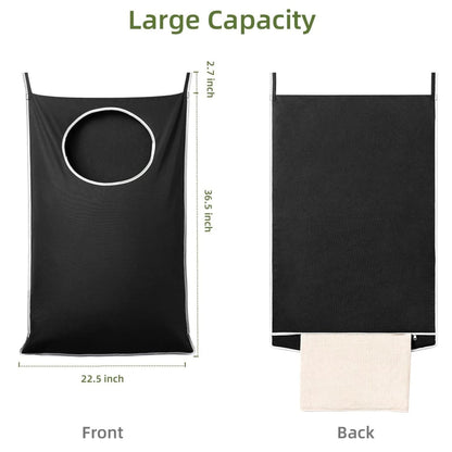 Home Collection Hanging Laundry Hamper Bag with Hooks