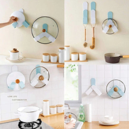 Home Collection Wall Mounted Pot Lid Holder Adjustable Pan Lid Rack