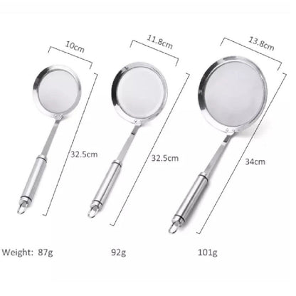 Home Collection Stainless Steel Fine Mesh Skimmer Spoon