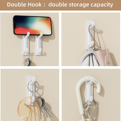 Home Collection Pack of 12 Heavy Duty Adhesive Wall Hooks