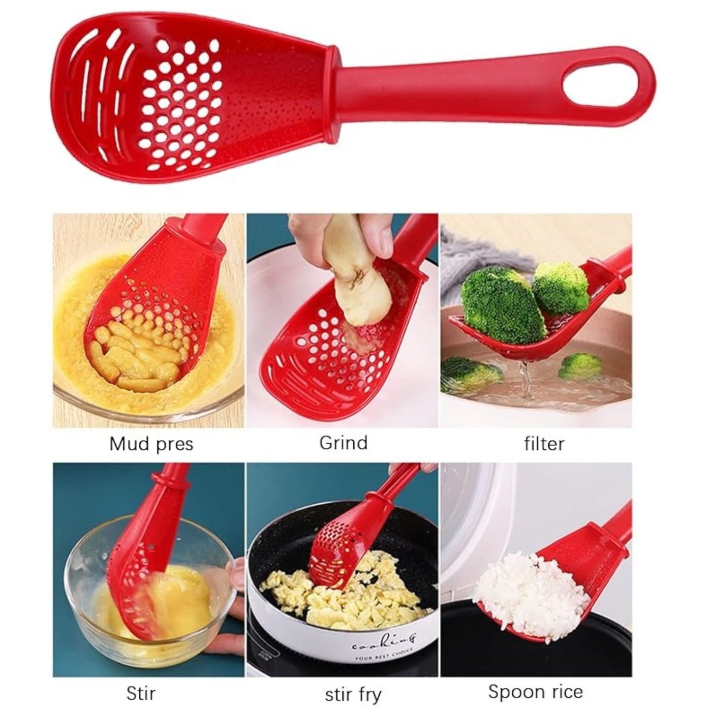 Home Collection Pack of 2 Cooking Spoon Skimmer Set