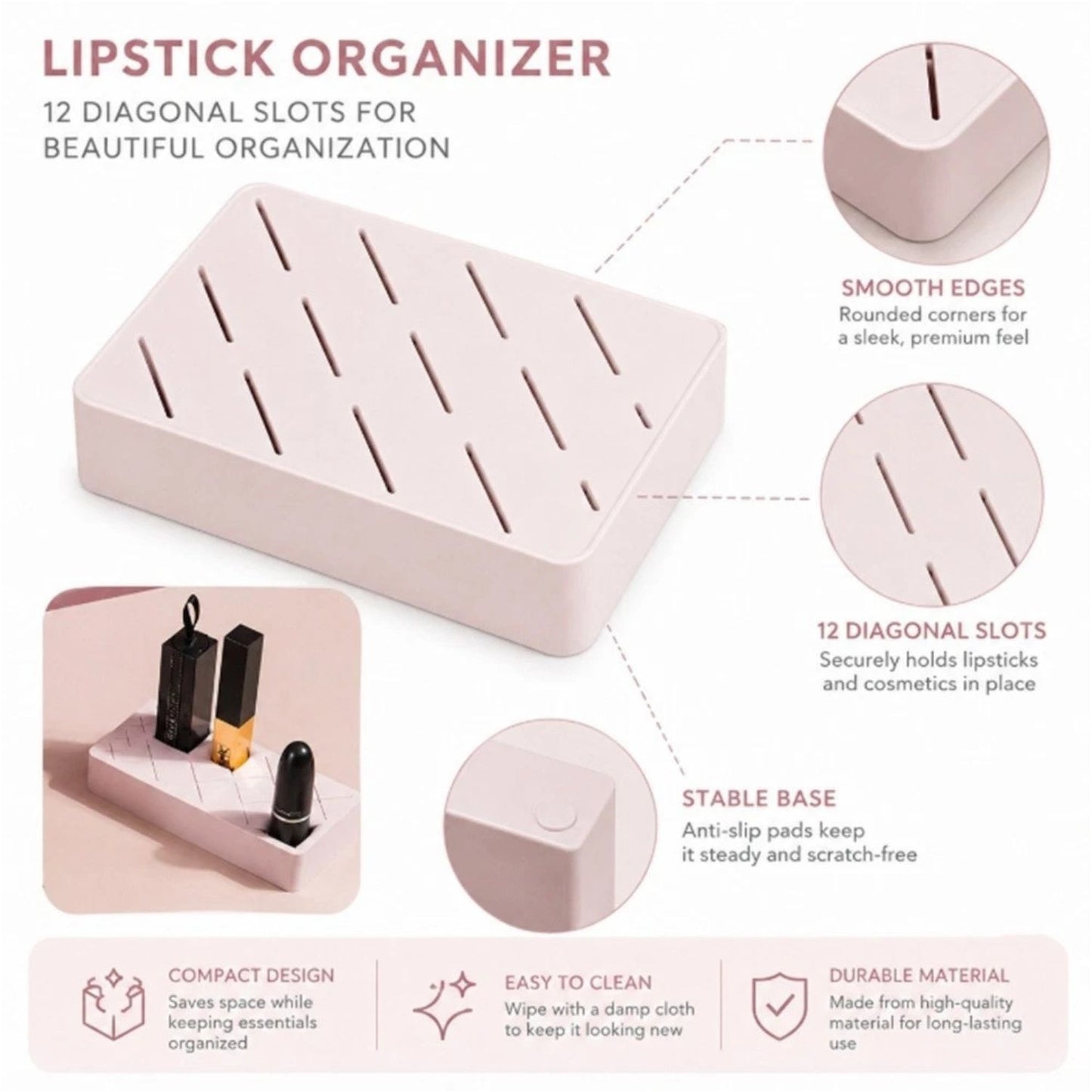 Home Collection Silicone Lipstick Holder Stand