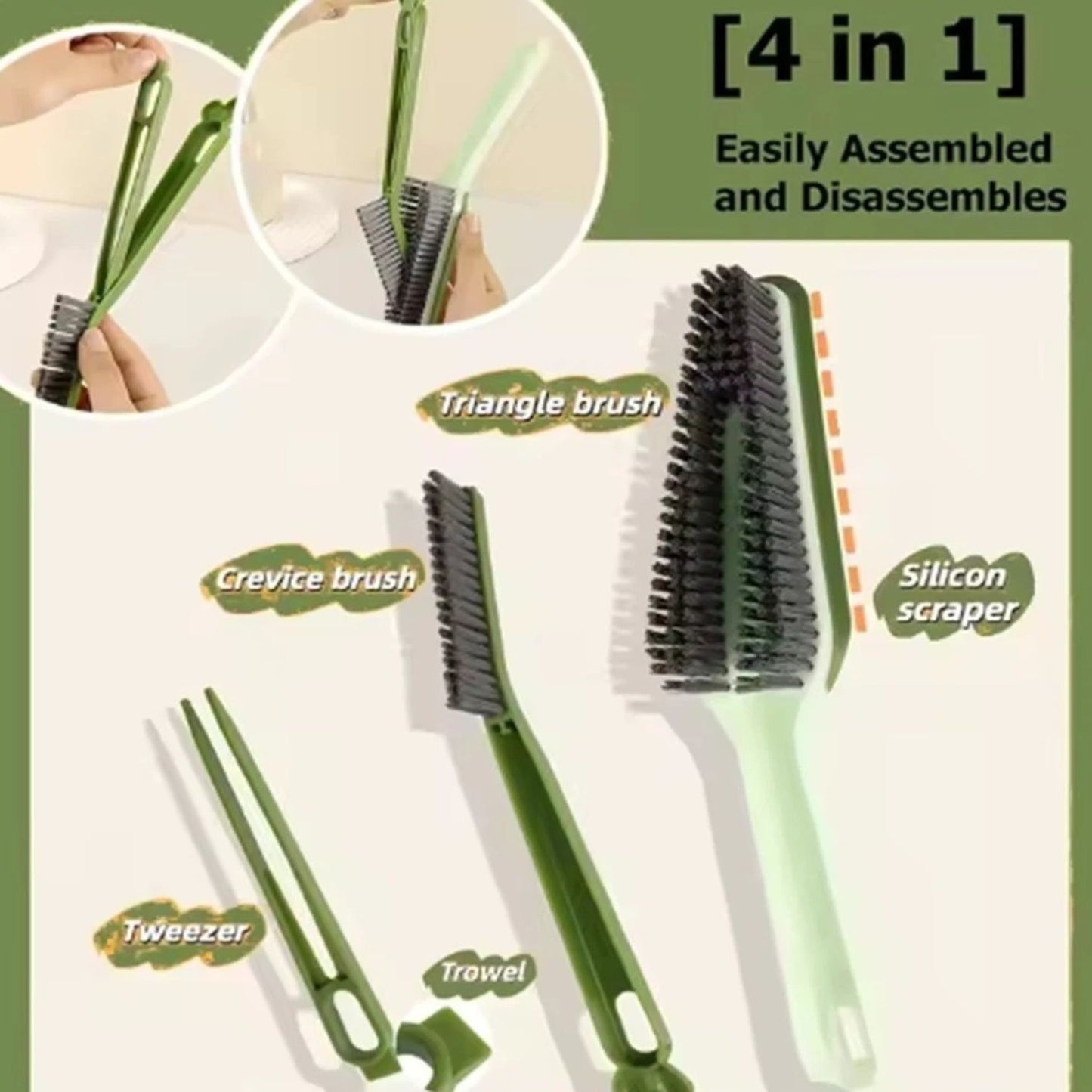 Home Collection 3in1 Detachable Scrub Brush