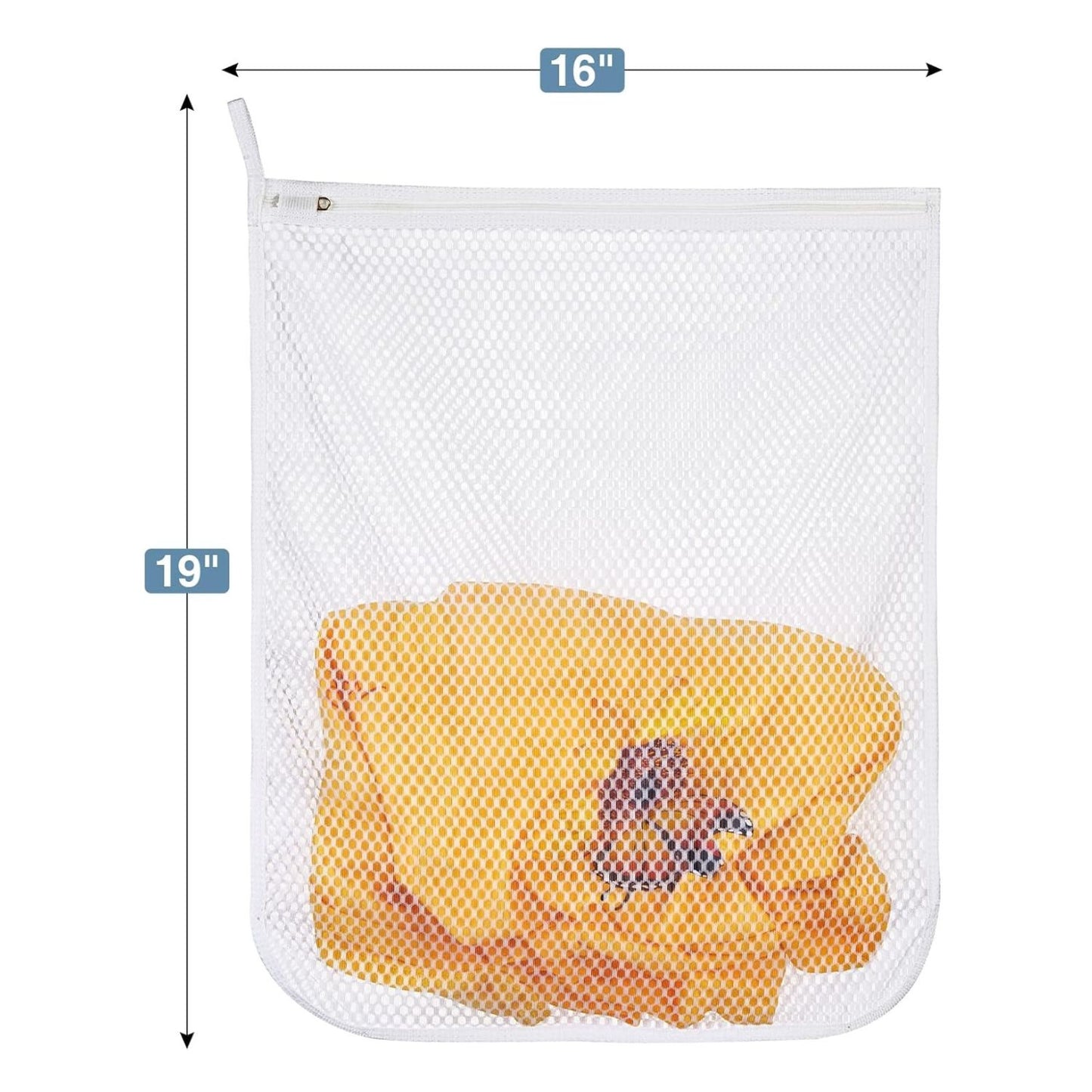 Home Collection Pack of 3 Honeycomb Mesh Laundry Bags for Delicates Large