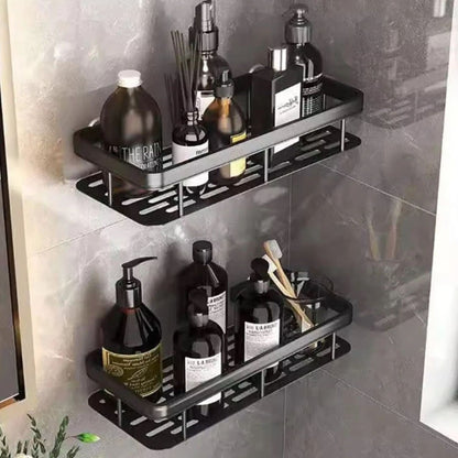 Home Collection Pack of 2 Corner Shower Caddy Adhesive Bathroom Shelf Rack