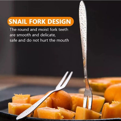 Home Collection Pack of 12 Stainless Steel Mini Dessert Forks Set