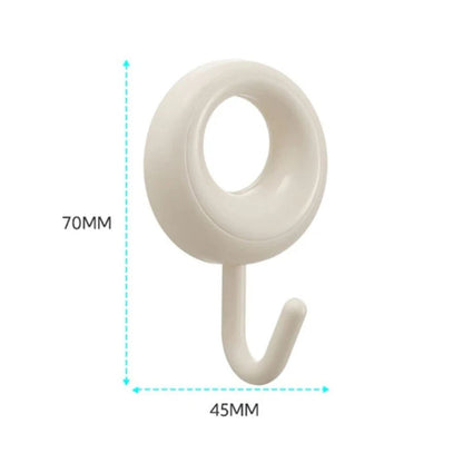 Home Collection Pack of 4 Self Adhesive Wall Hooks Waterproof Towel Coat Hook Hangers
