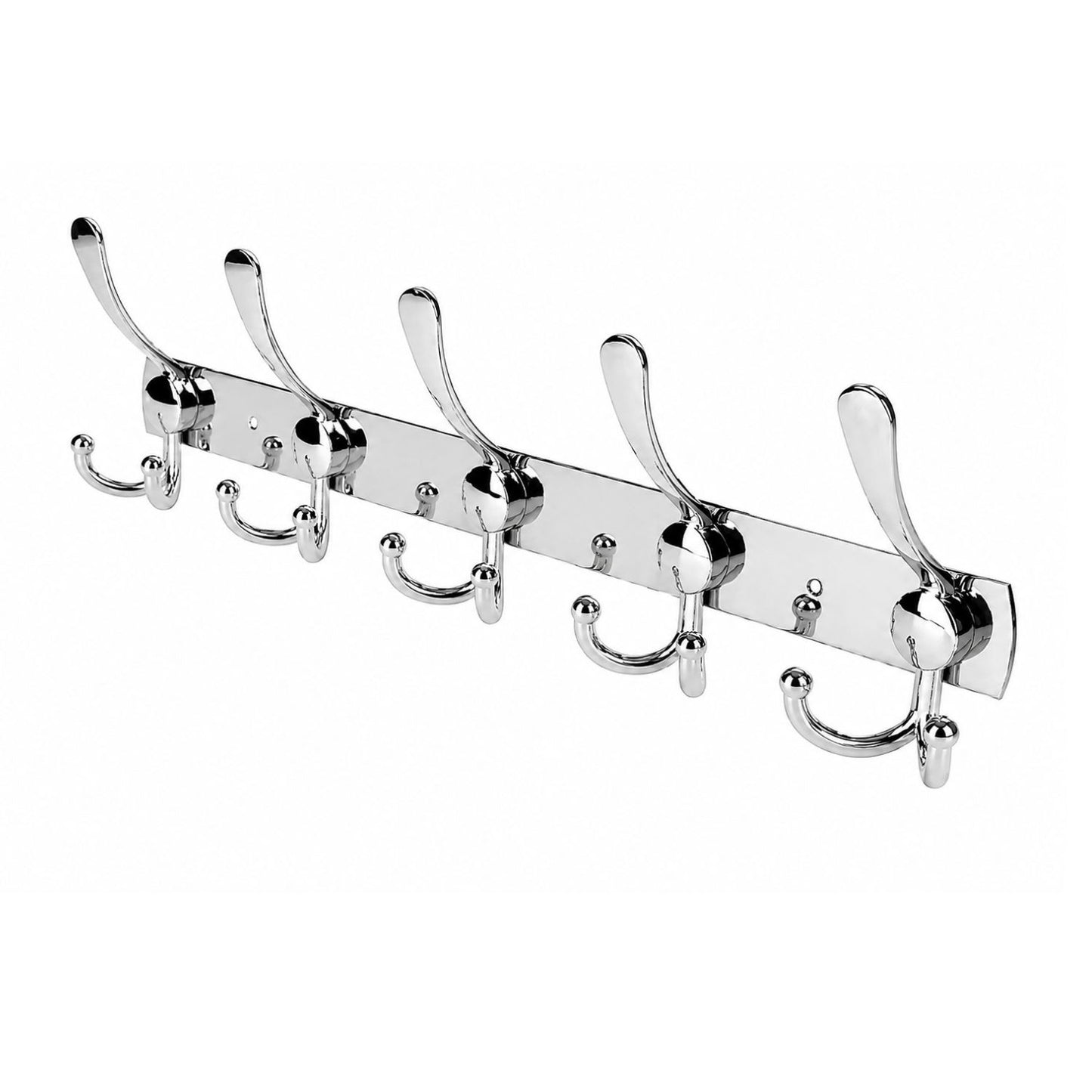 Home Collection 15 Hook Stainless Steel Wall Mounted Coat Rack