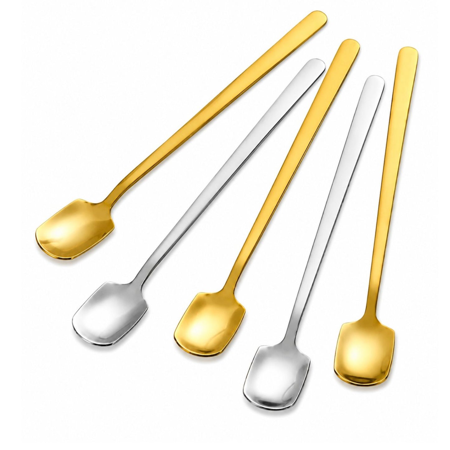 Home Collection Pack of 6 Stainless Steel Iced Tea Spoons 5.7 Inch