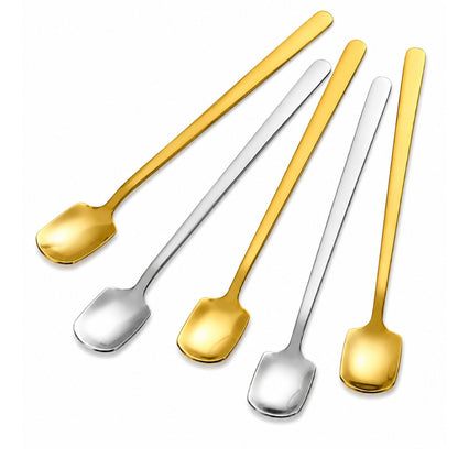 Home Collection Pack of 6 Stainless Steel Iced Tea Spoons 5.7 Inch