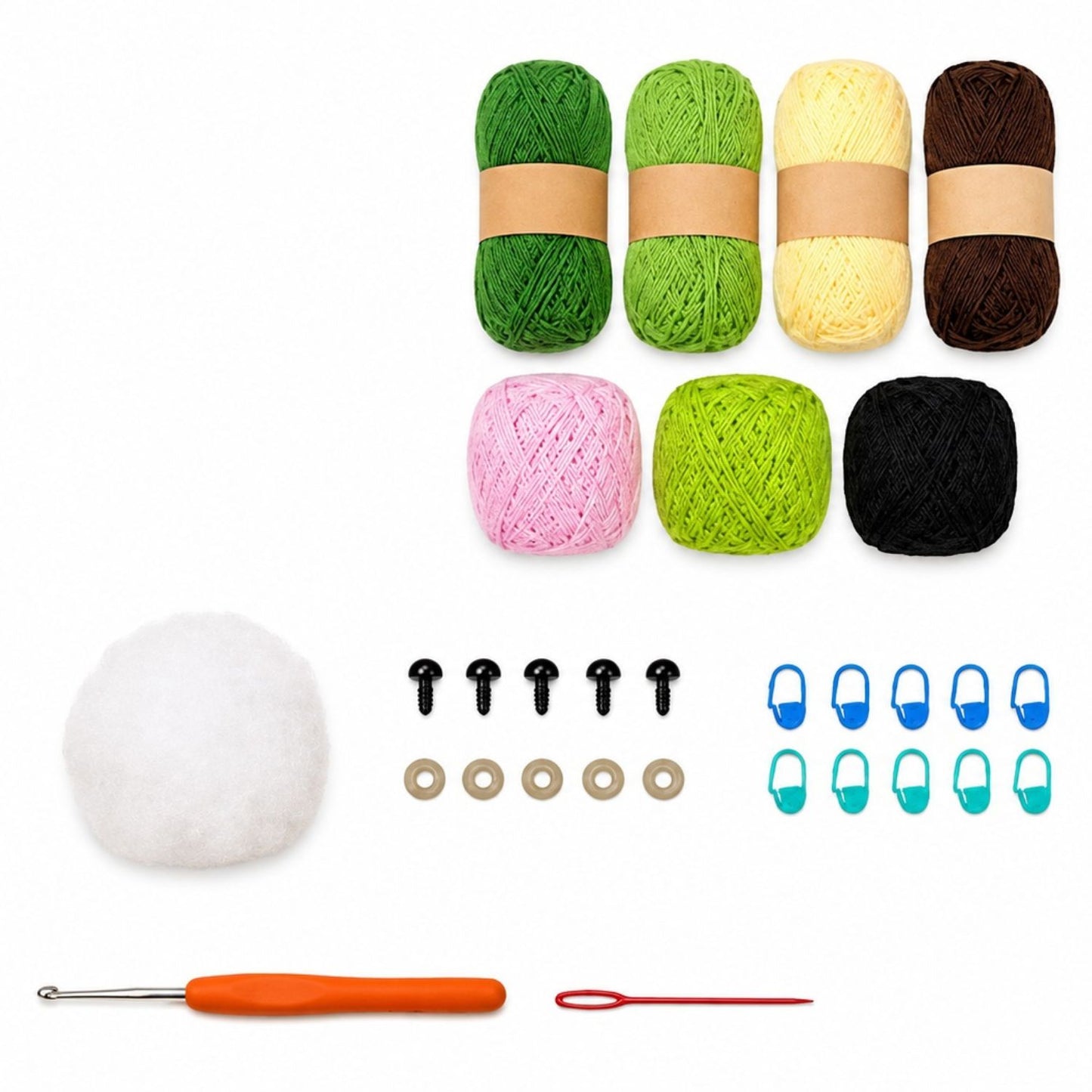 Home Collection Avocado Family Crochet Kit for Beginners
