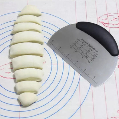 Home Collection Stainless Steel Dough Scraper Cutter with Handle