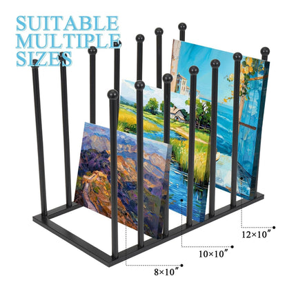 Home Collection Adjustable Multi-Tier Metal Art Drying and Canvas Storage Rack