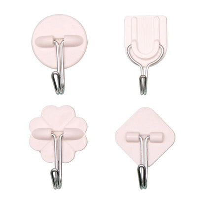 Home Collection Pack of 4 Heavy Duty Self Adhesive Wall Hooks