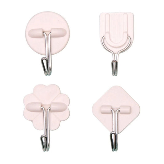 Home Collection Pack of 4 Heavy Duty Self Adhesive Wall Hooks
