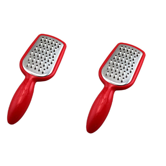 Home Collection Pack of 2 Stainless Steel Mini Grater Cheese Garlic Nutmeg Zester