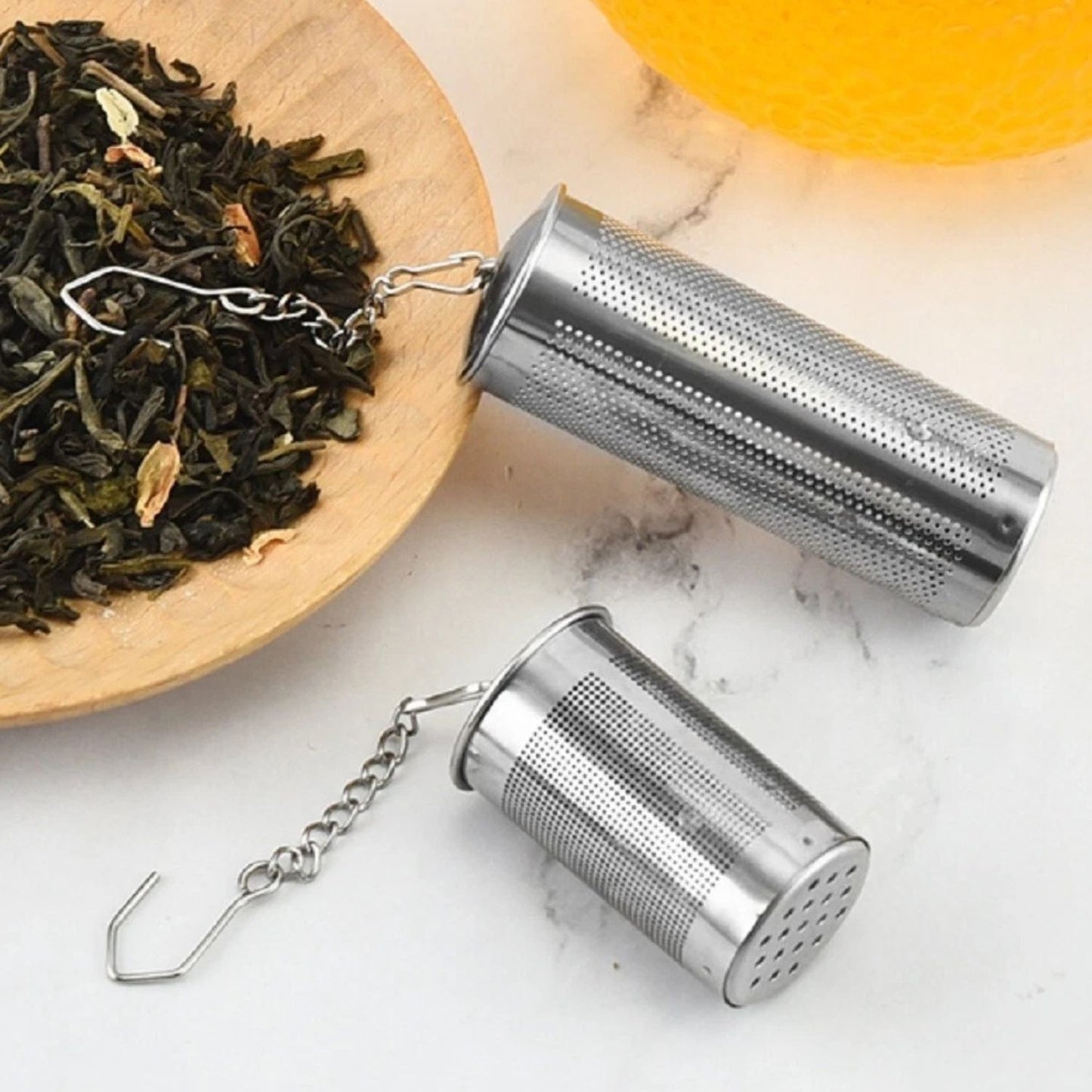 Home Collection Pack of 2 Stainless Steel Tea Infuser Ball Fine Mesh Tea Strainer