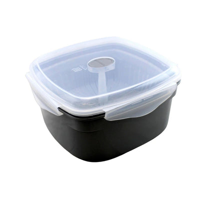 Home Collection Microwave Vegetable Steamer Cooker Grey