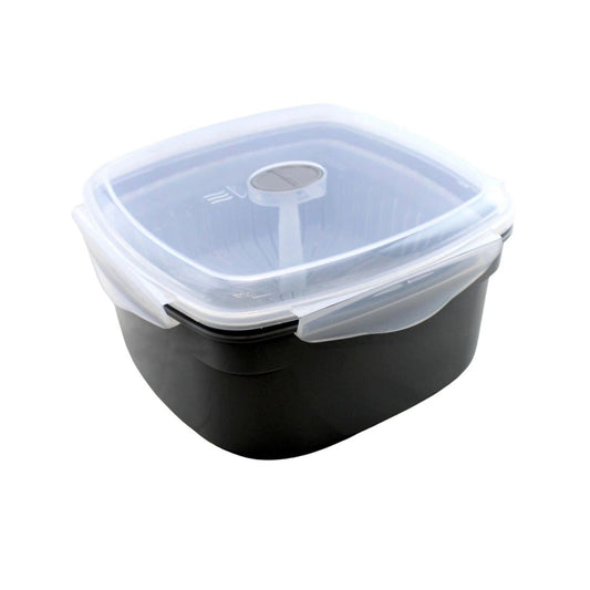 Home Collection Microwave Vegetable Steamer Cooker Grey