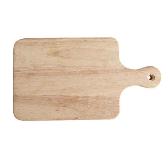 Home Collection Wooden Bread and Charcuterie Cutting Board with Handle Large 18x8x0.75 inch