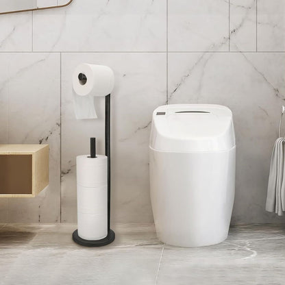 Home Collection Free Standing Toilet Paper Holder Stand with Storage