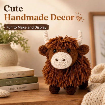 Home Collection Highland Cow Crochet Kit for Beginners