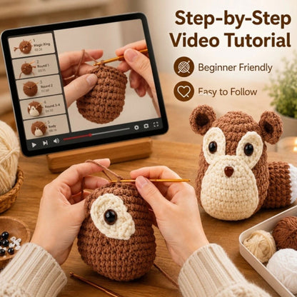 Home Collection Squirrel Crochet Kit for Beginners