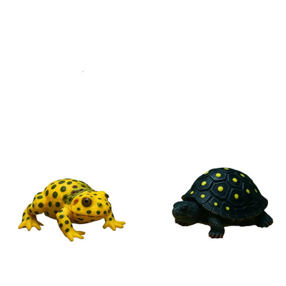 Home Collection 2-Pack Polyresin Frog and Turtle Figurines