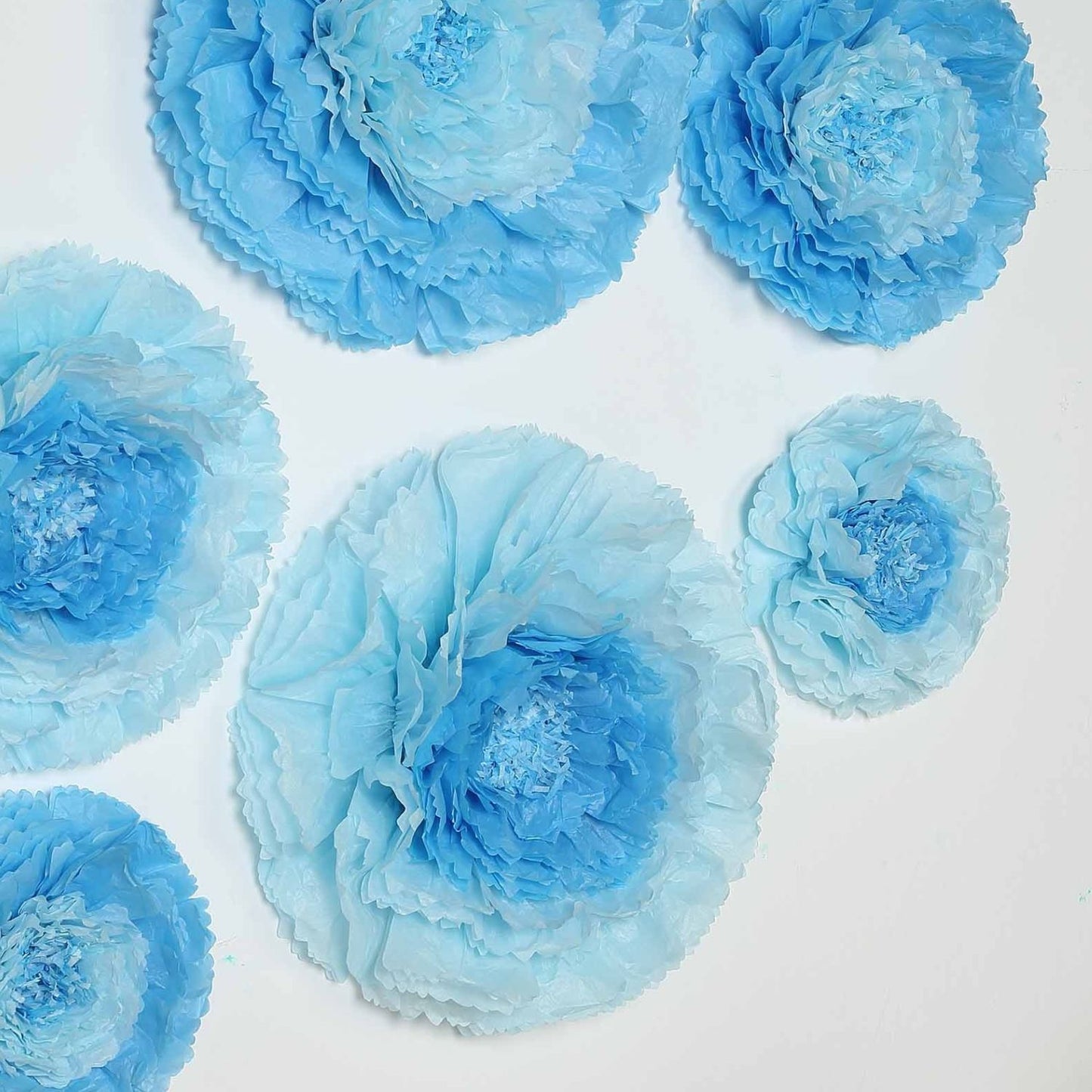 Home Collection Pack of 12 Large Carnation Paper Tissue Flowers