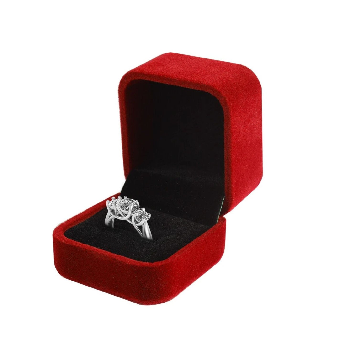 Home Collection 5-Pack Red Velvet Jewelry Gift Boxes