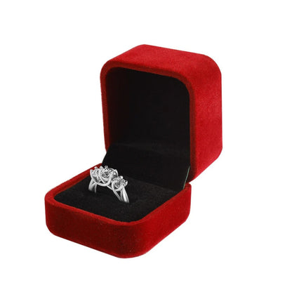 Home Collection 5-Pack Red Velvet Jewelry Gift Boxes