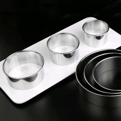 Home Collection Stainless Steel Cookie Cutters Biscuit Pastry Dumpling and Scone Cutter Set
