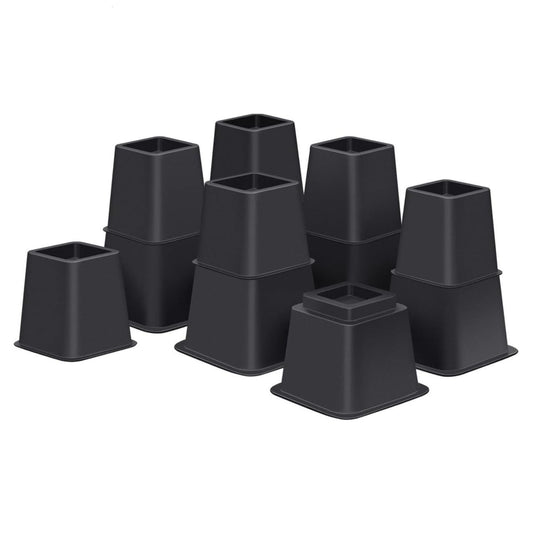 Home Collection 6Pcs Heavy Duty Adjustable Bed Risers 8"