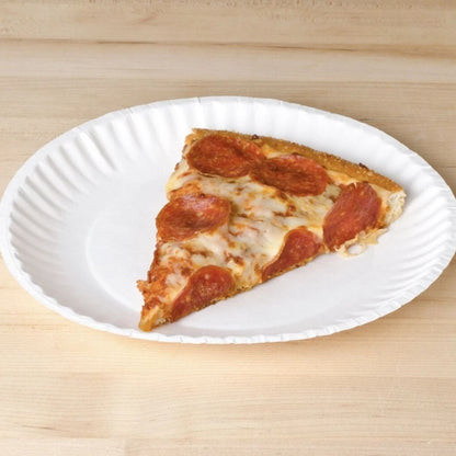Home Collection Uncoated Disposable Paper Plates 9"