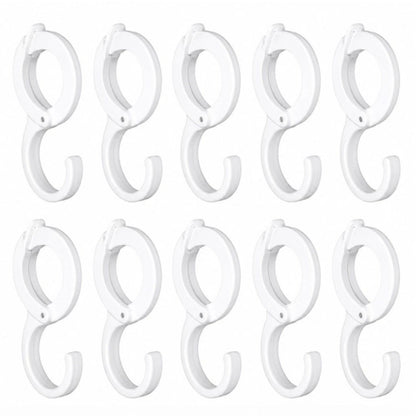 Home Collection Pack of 10 Table Edge Clip Hooks Windproof Hanger Clamps