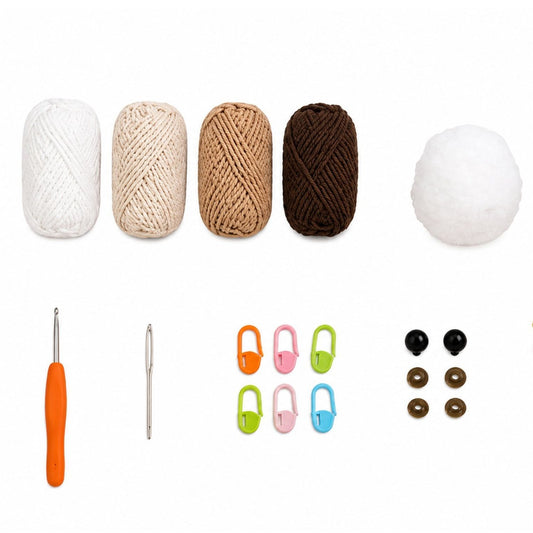 Home Collection Pack of 4 Chicken Family Crochet Kit for Beginners