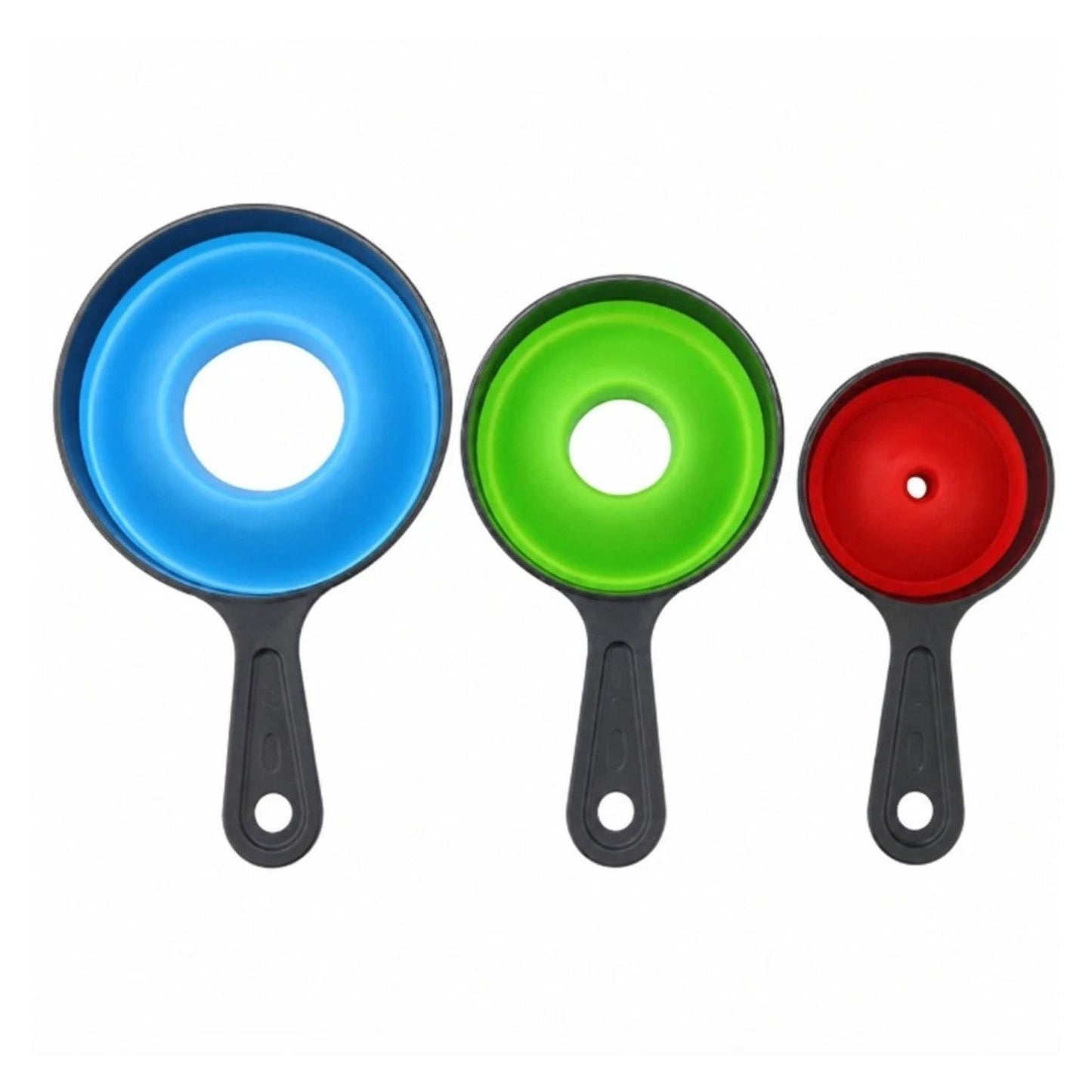 Home Collection Pack of 3 Collapsible Kitchen Funnel Set